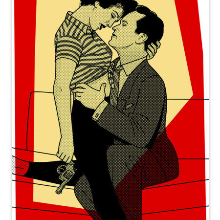 Kiss Me Deadly screenprint